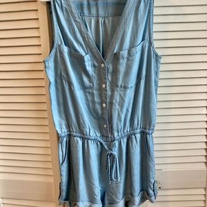 Never worn before jean romper